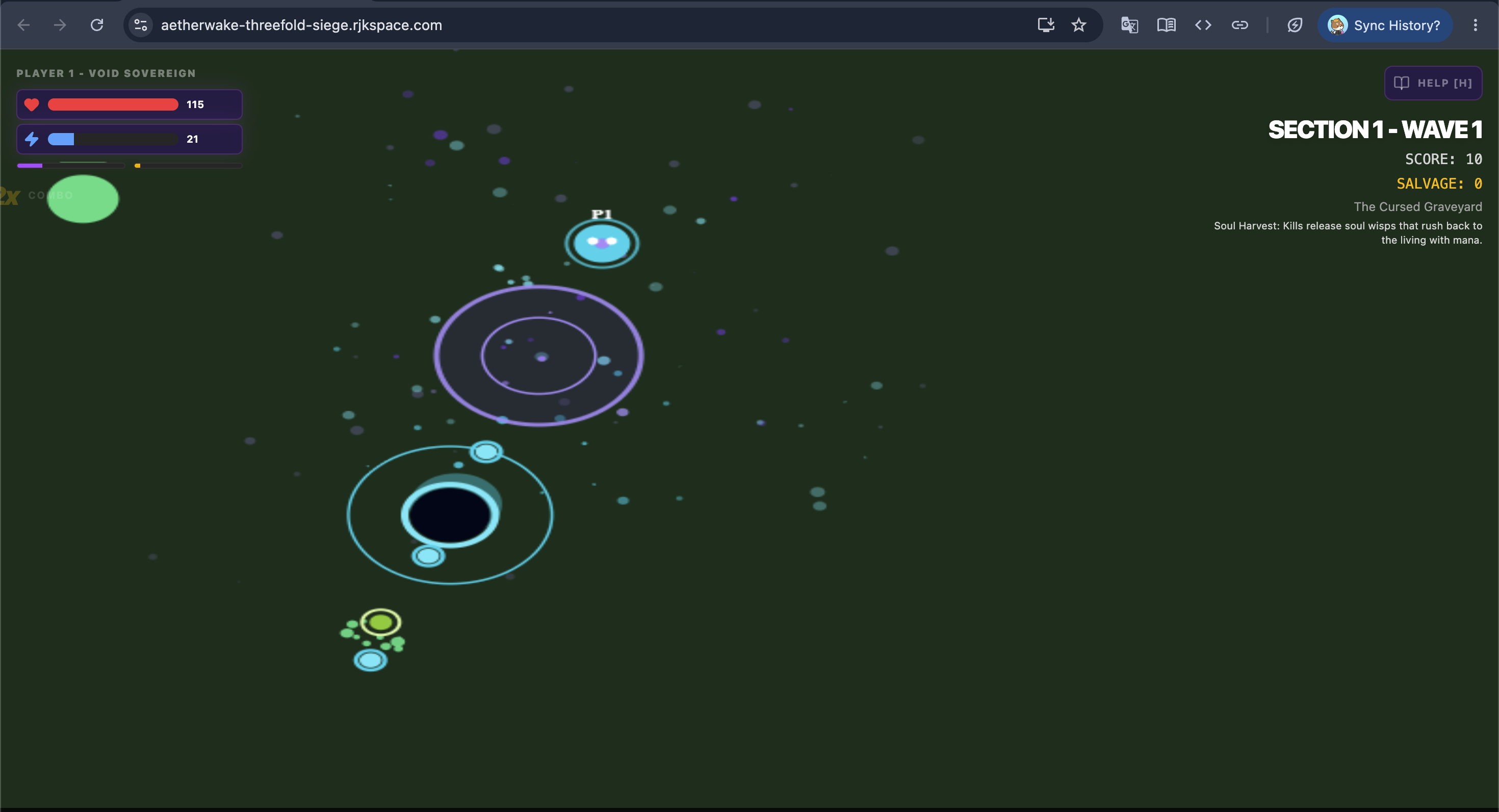 Screenshot 2 of Aetherwake: Threefold Siege gameplay