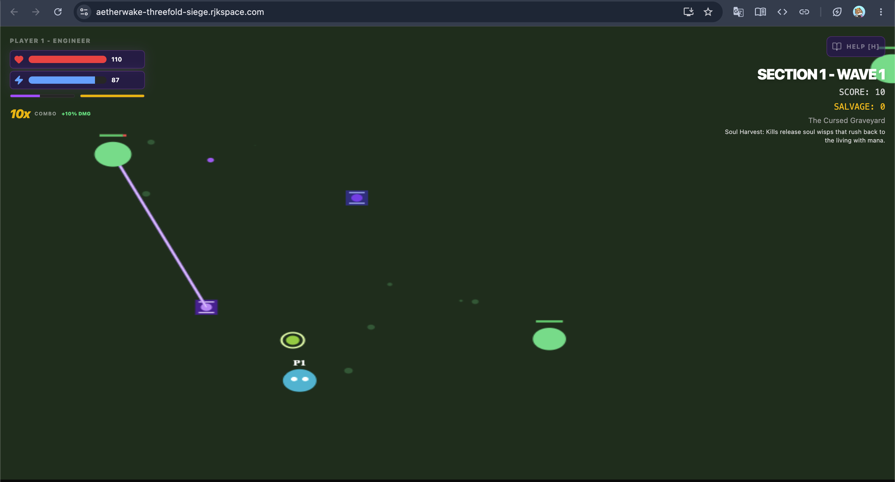 Screenshot 4 of Aetherwake: Threefold Siege gameplay